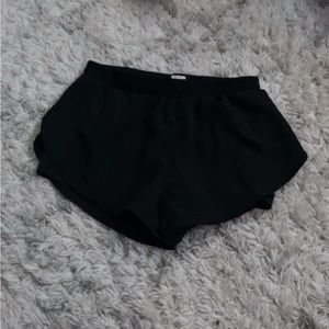 Black Womens Athletic Shorts Size- Large Brand- Shein